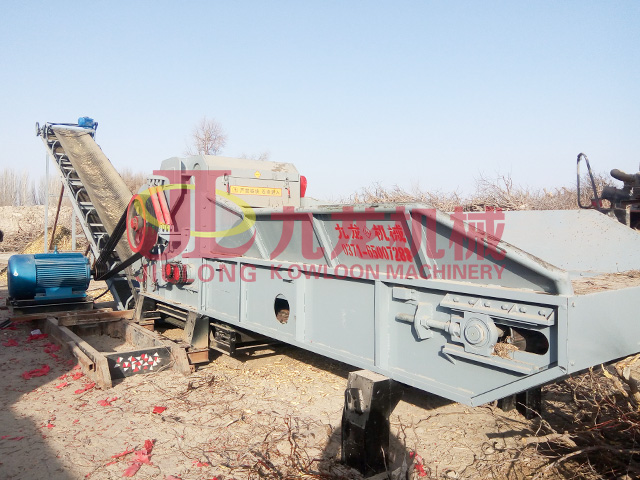 新疆阿克蘇樹枝(zhī)粉碎現場