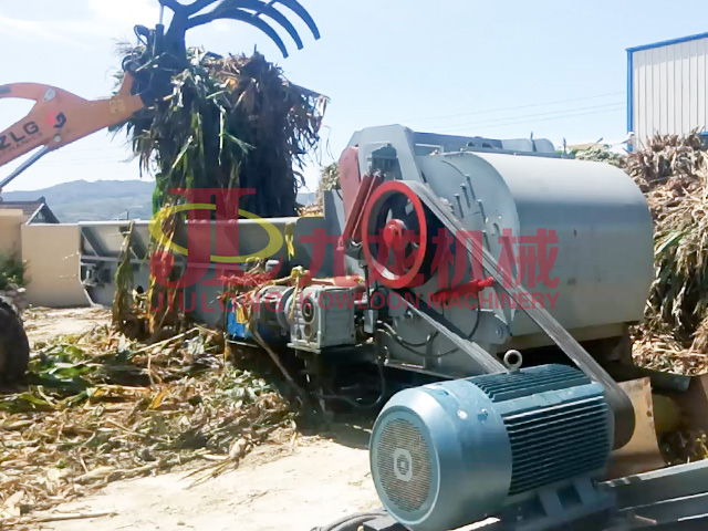 貴州玉（yù）米（mǐ）秸稈粉碎現場