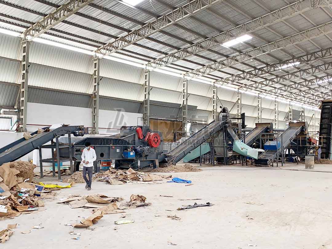 印度廢紙幹法製漿生產線