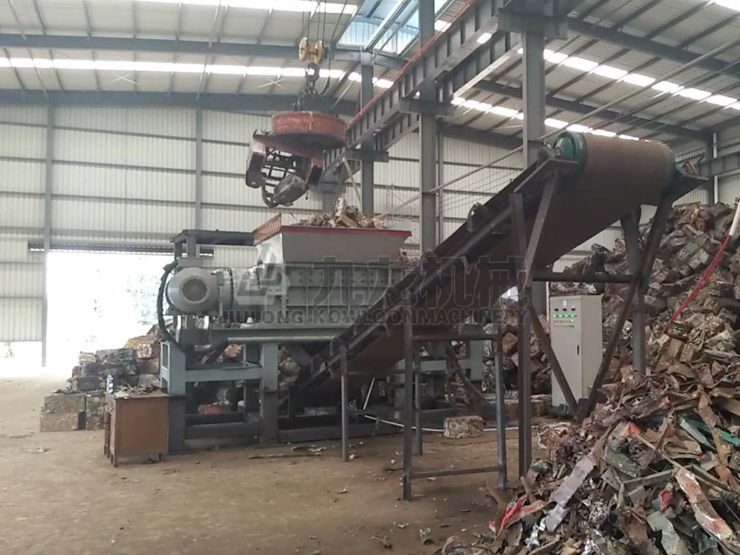 雲南廢鐵壓塊撕碎處理項目(mù)