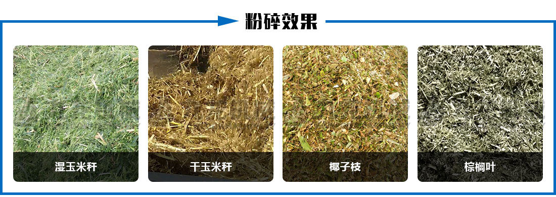 玉米秸稈粉（fěn）碎機粉碎（suì）效果